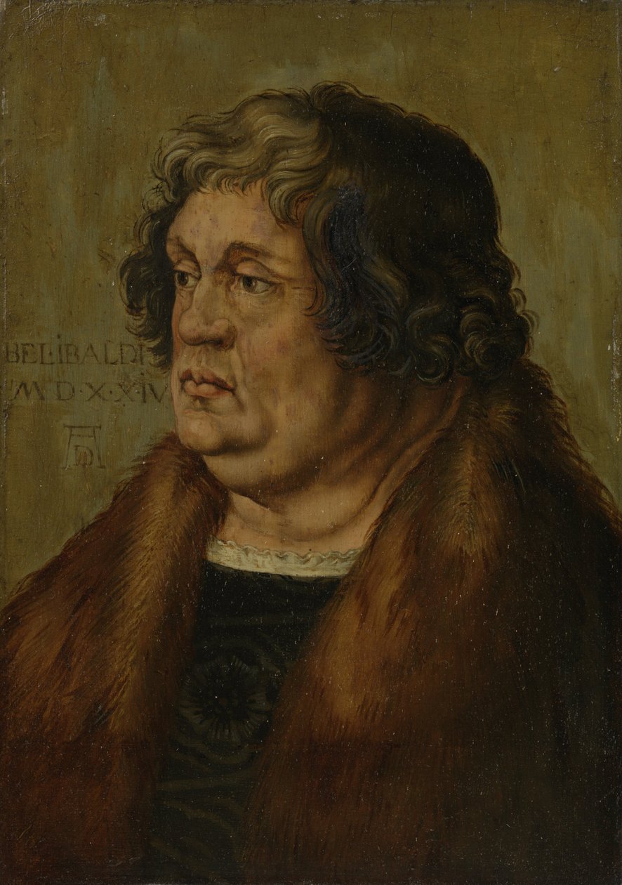 Portret van Willibald Pirckheimer (1470-1530) door Albrecht Dürer