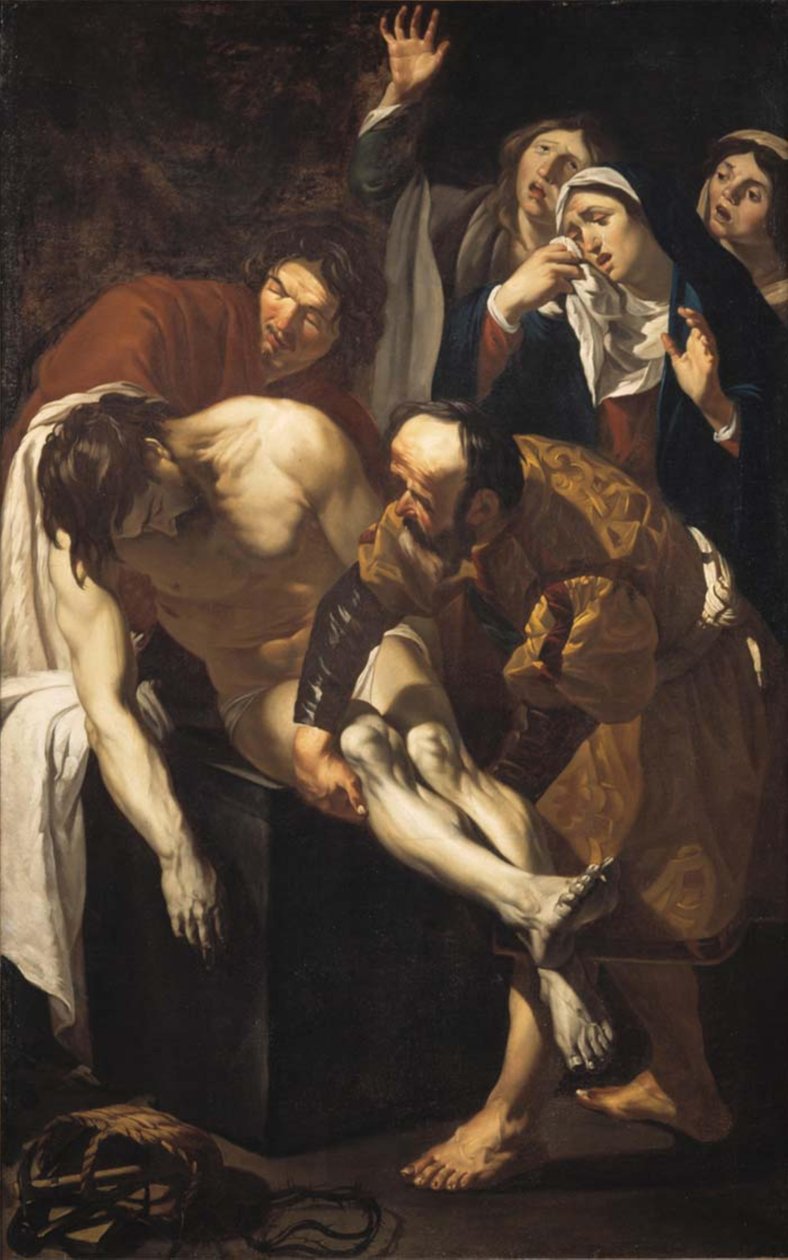 Kruisafneming of rouw door After Dirck van Baburen