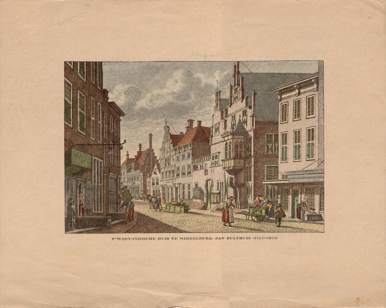 Het West-Indisch Huis te Middelburg door Jan after Bulthuis