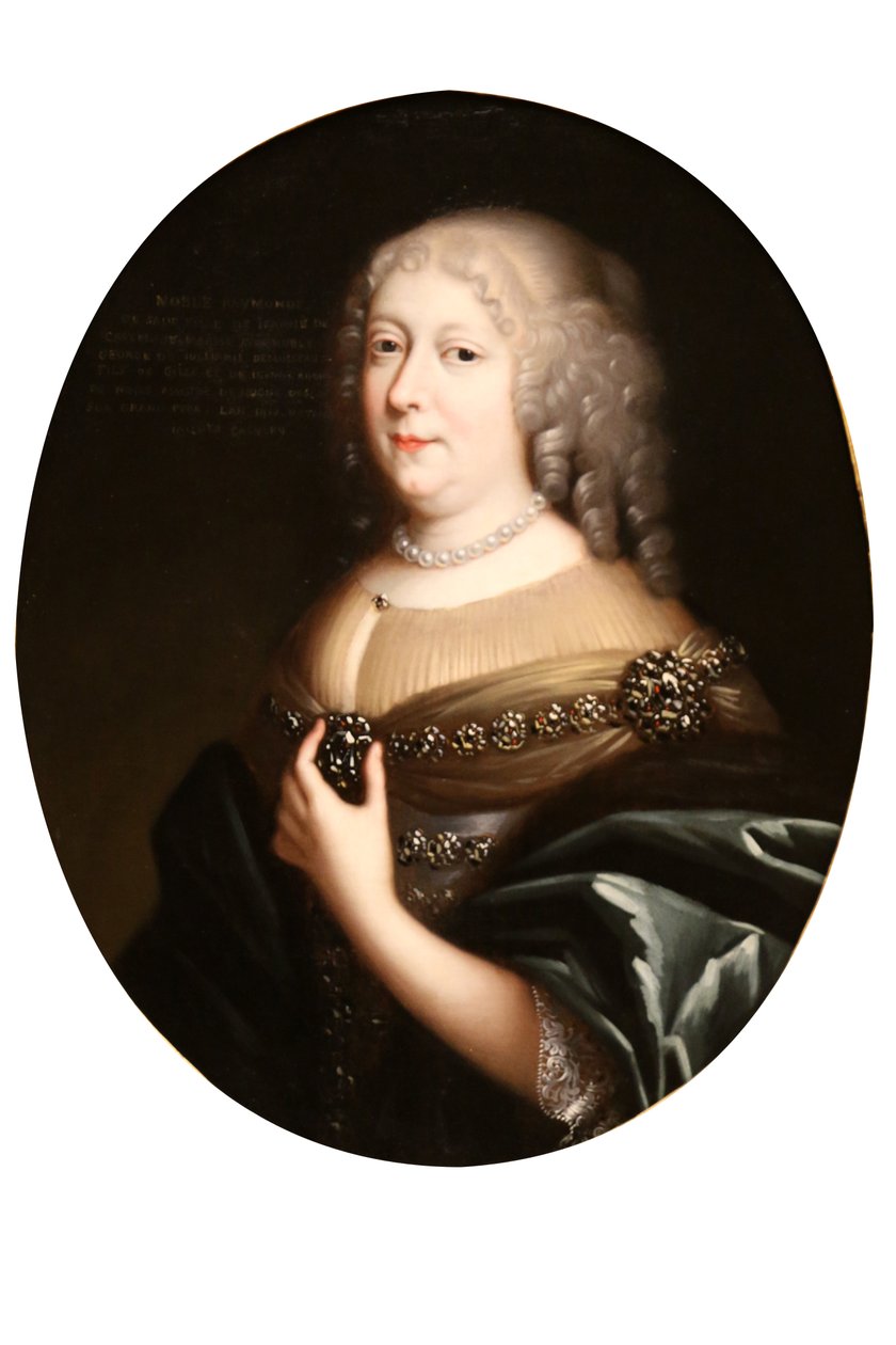 Portret van een vrouw door After Nicolas Mignard