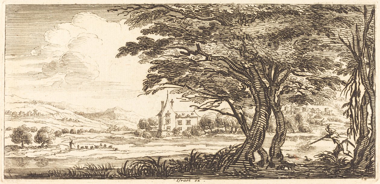 Landschap door After Jacques Callot