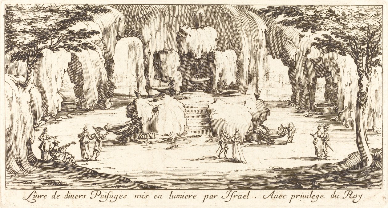 Ondertitel voor "Diverse Landschappen" door After Jacques Callot