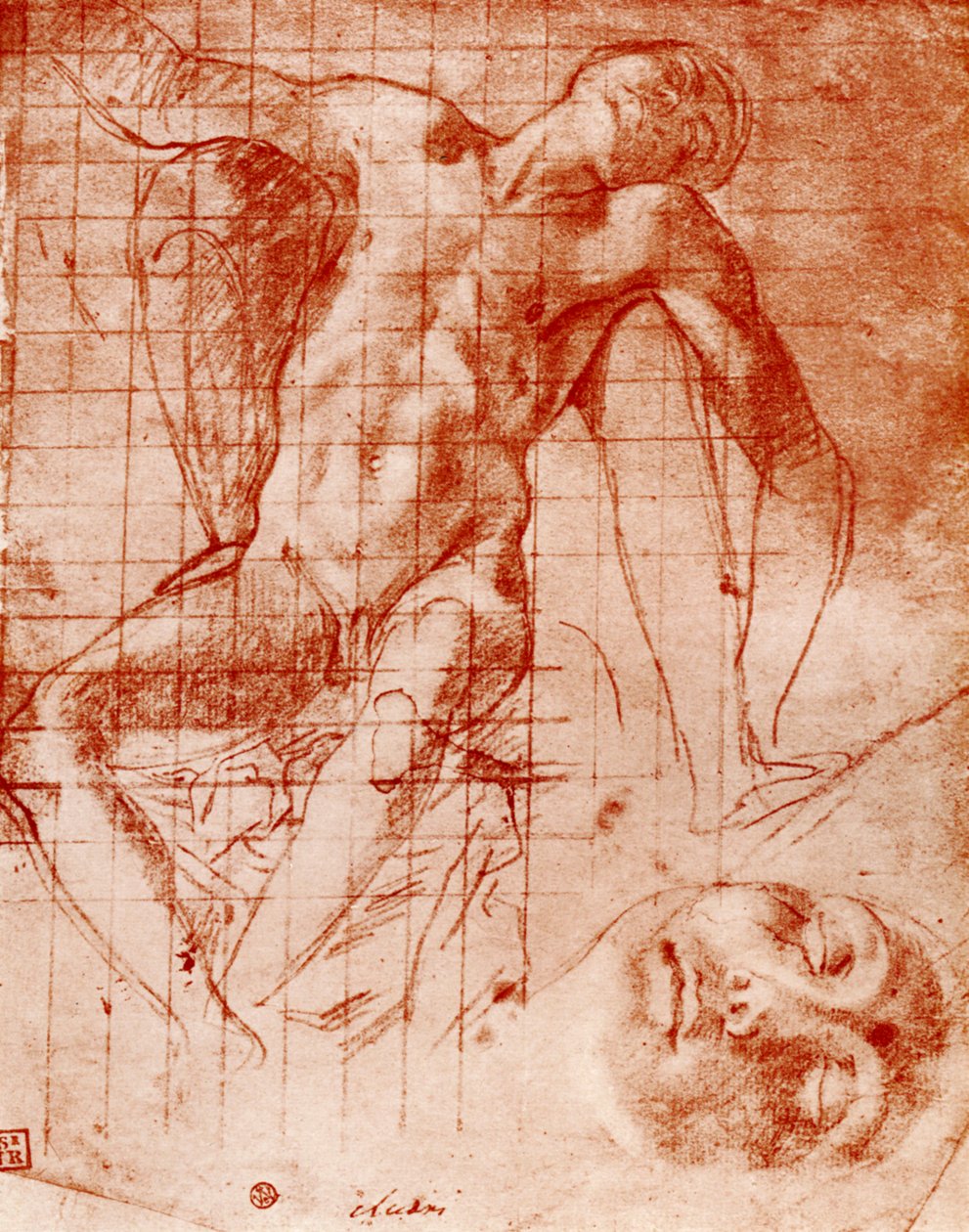 Studies door Agnolo Bronzino
