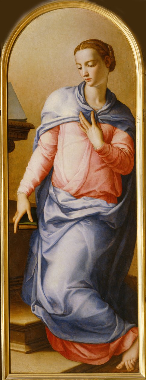 Maagd Annunciate, 1540-1545 door Agnolo Bronzino