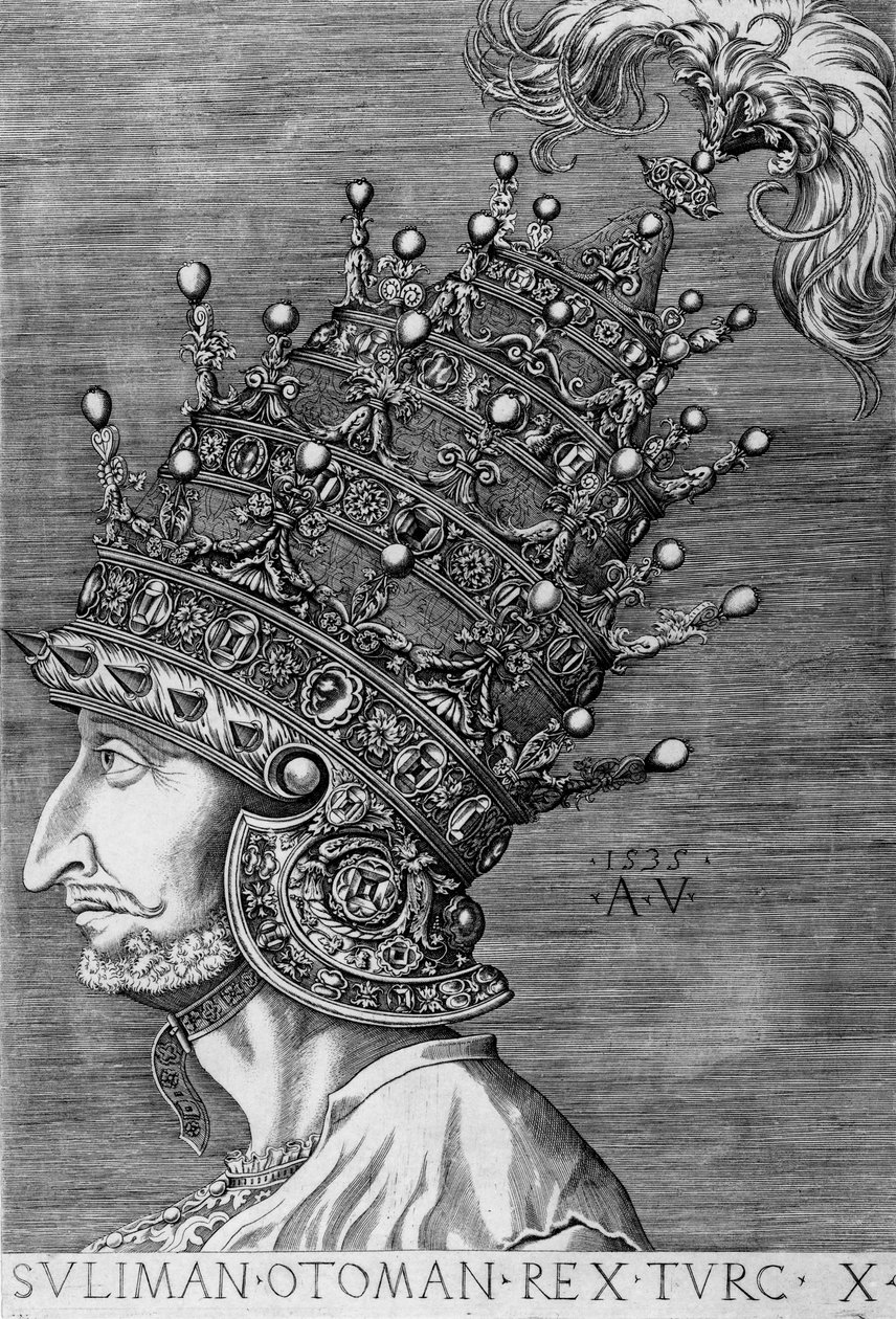 Suleiman de Grote (1494-1566) door Agostino Musi