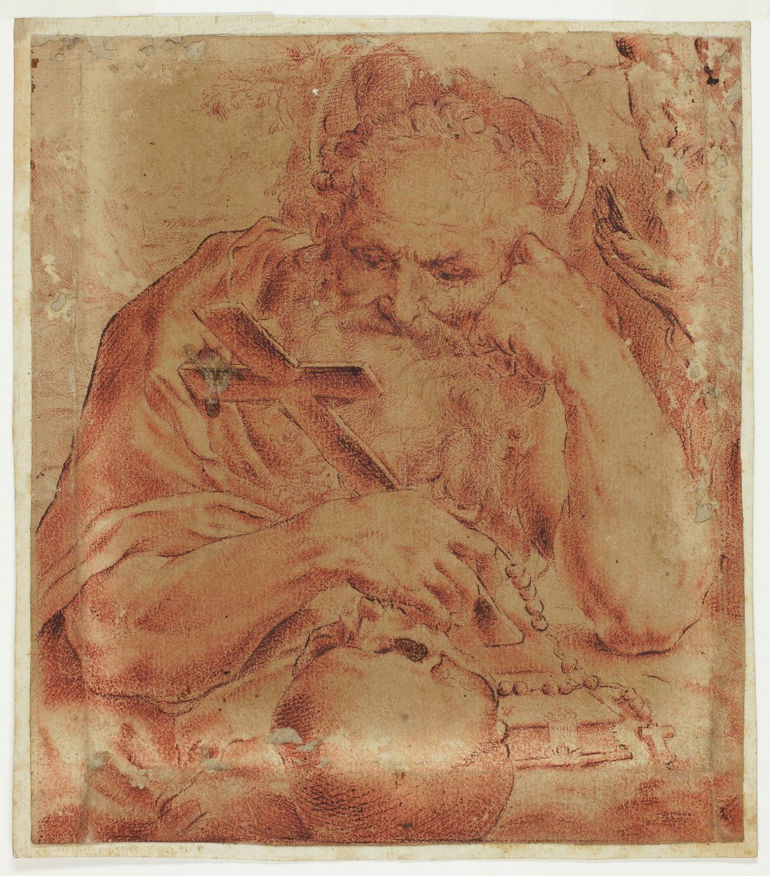 Sint Hiëronymus door Agostino Carracci