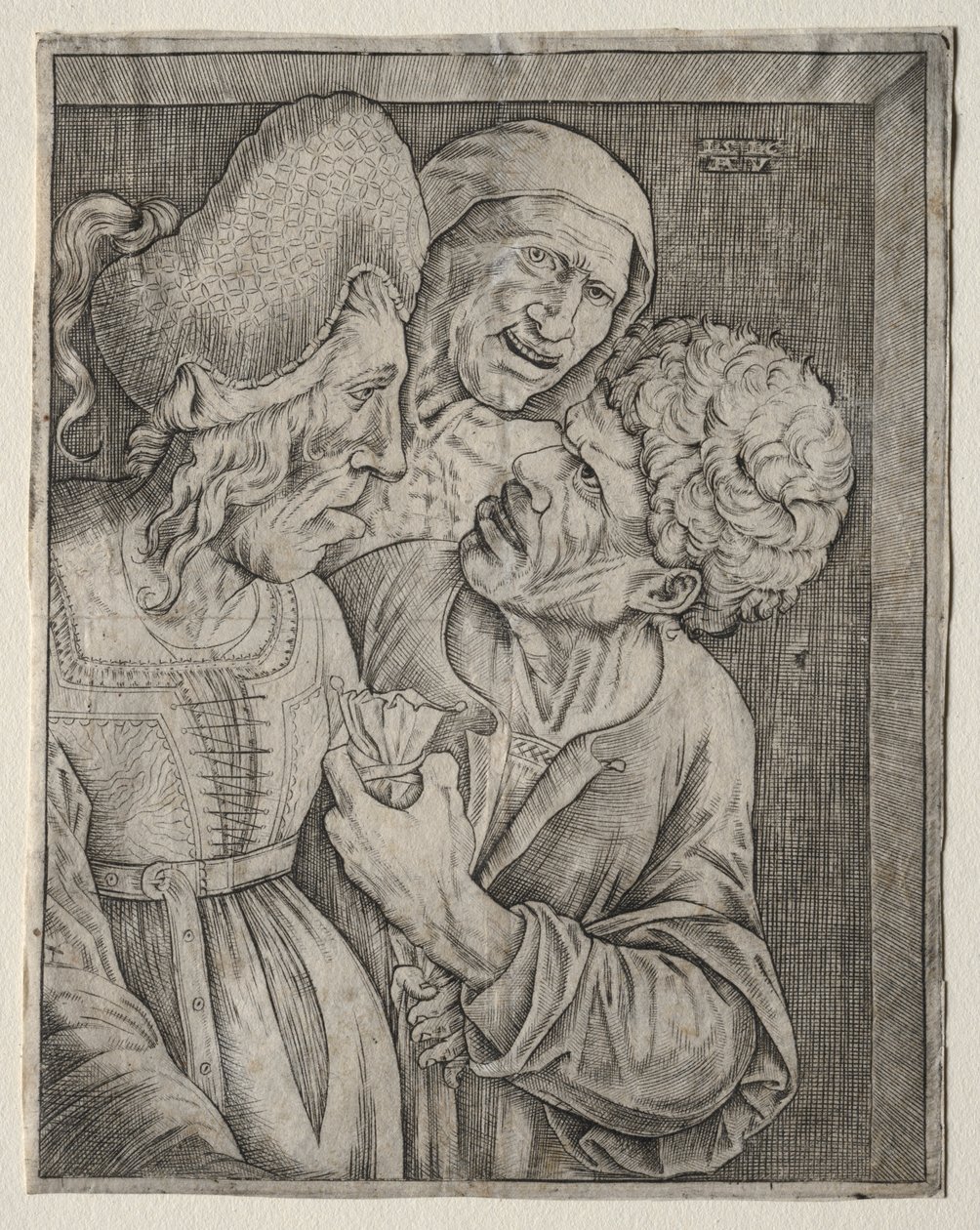 De rijke oude vrouw door Agostino Musi