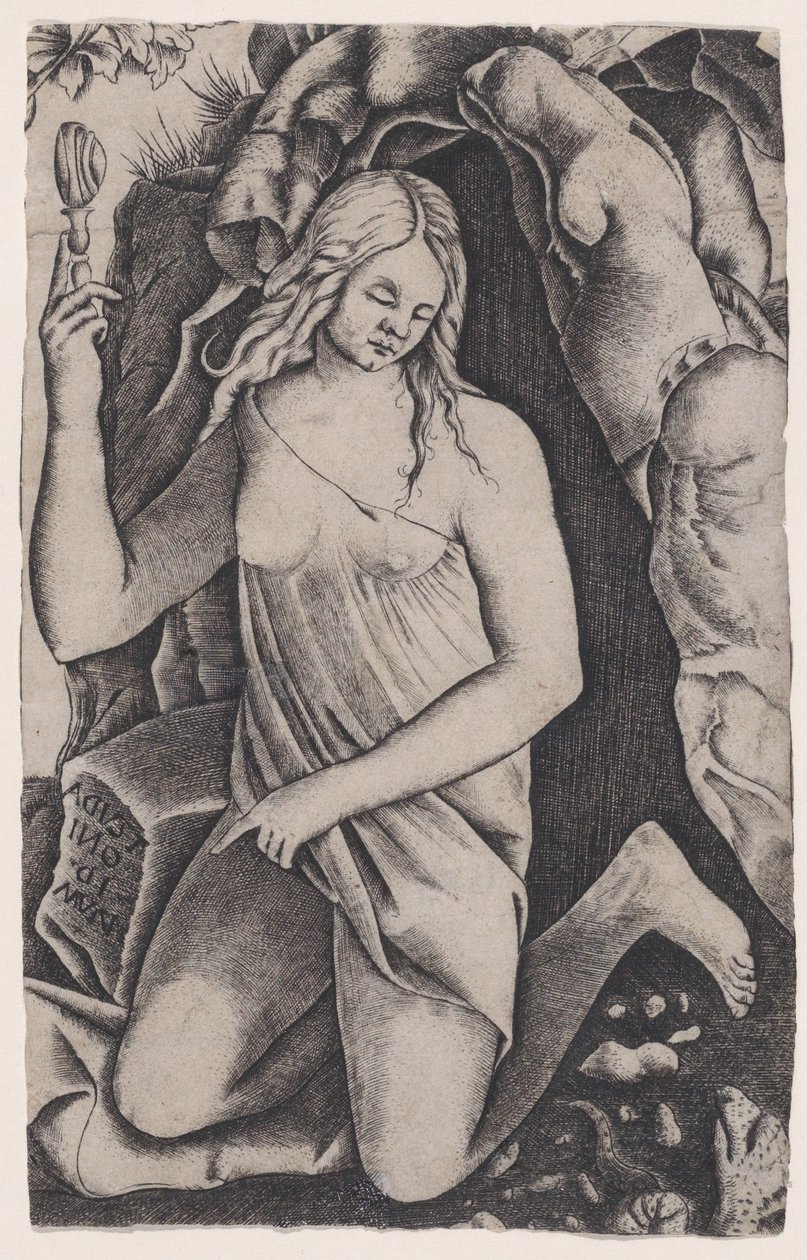 Sint Margaretha, ca. 1514-36 door Agostino Veneziano