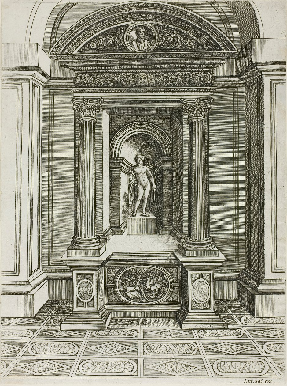 Het altaar van de liefde door Agostino dei Musi