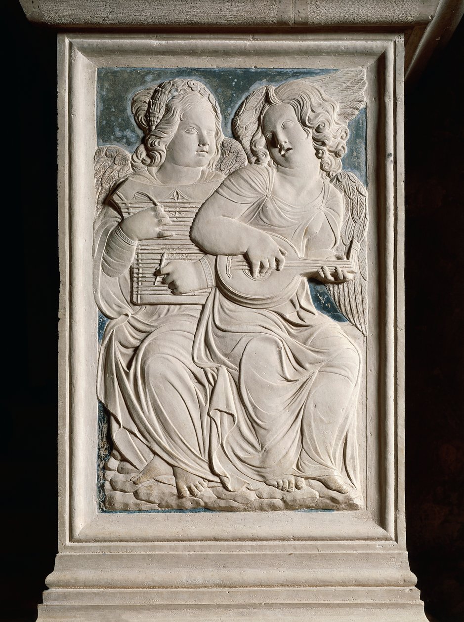 Muzikale engelen door Agostino di Duccio