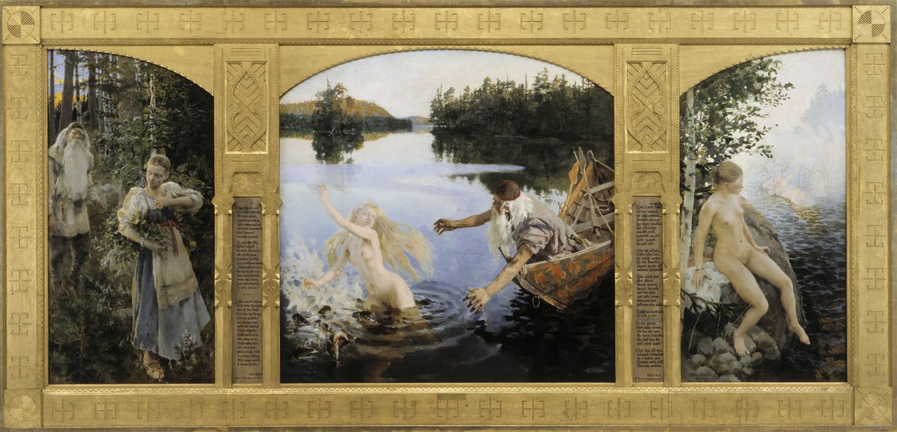 Aino Mythe, Drieluik door Akseli Gallen Kallela