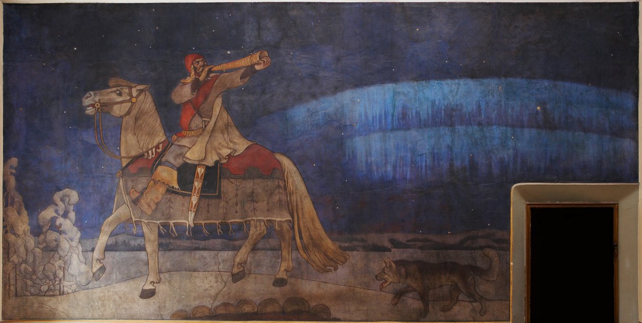 Kullervo Rijdt naar de Oorlog, 1901 door Akseli Gallen Kallela