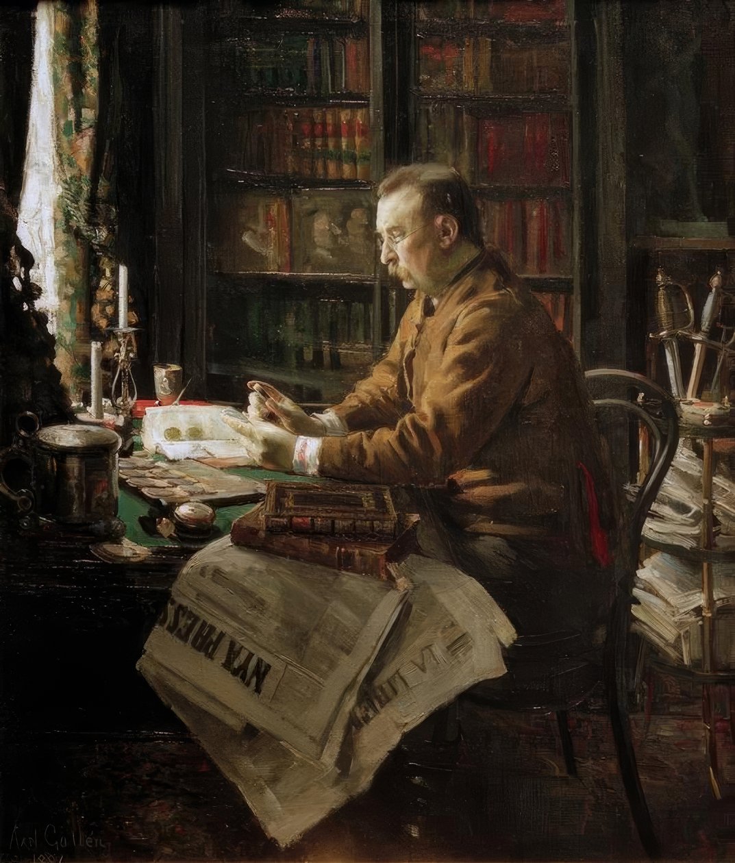 Portret Dr. H.F. Antell door Akseli Valdemar Gallen Kallela