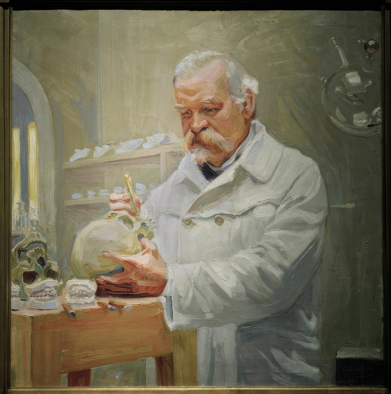 Portret Matti Äyräpää door Akseli Valdemar Gallen Kallela