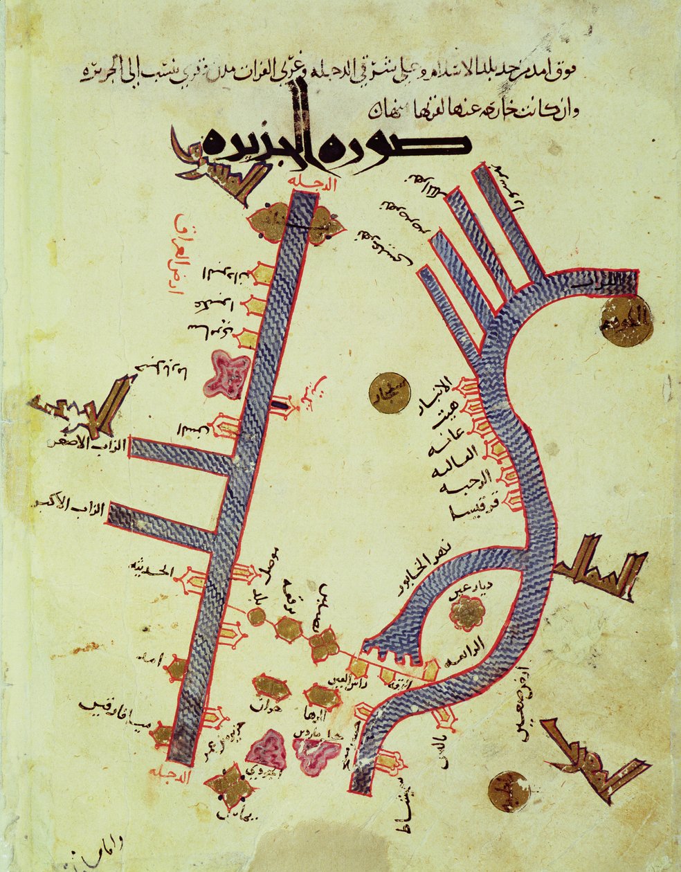 De Tigris en de Eufraat door Al Istakhri