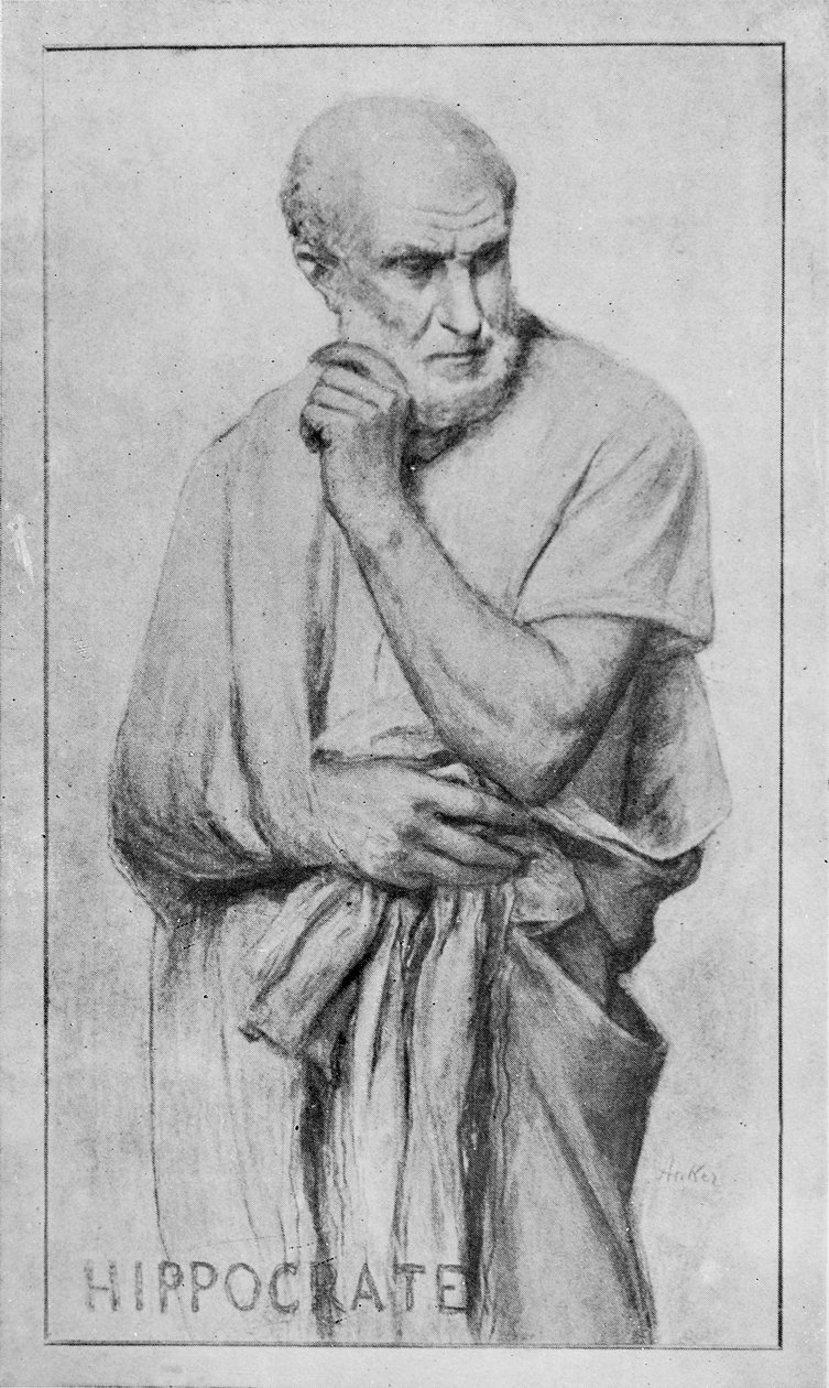 Portret van Hippocrates door Albert Anker