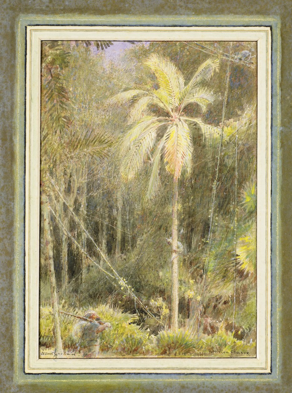 Robinson Crusoe door Albert Goodwin