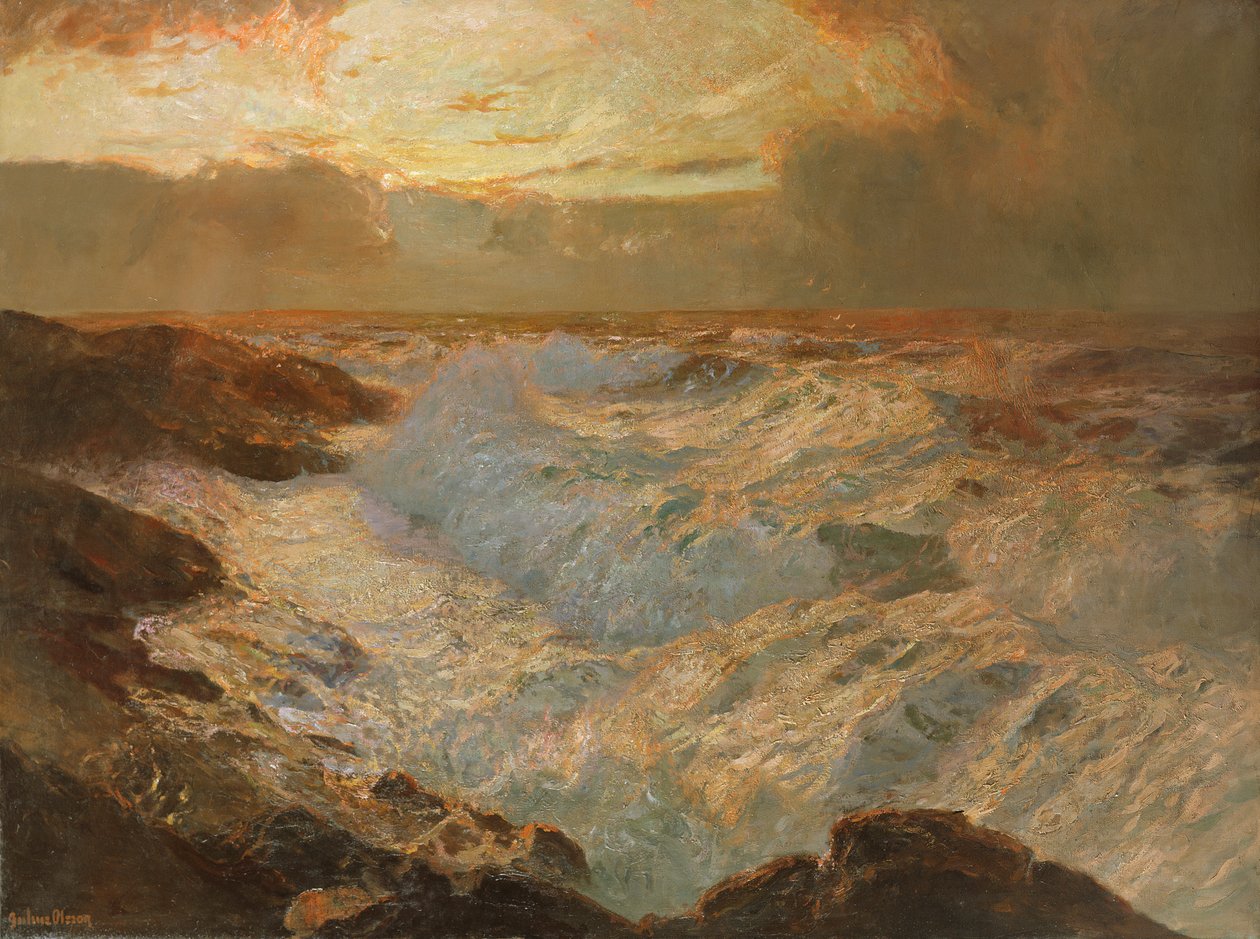 Zeegezicht door Albert Julius Olsson