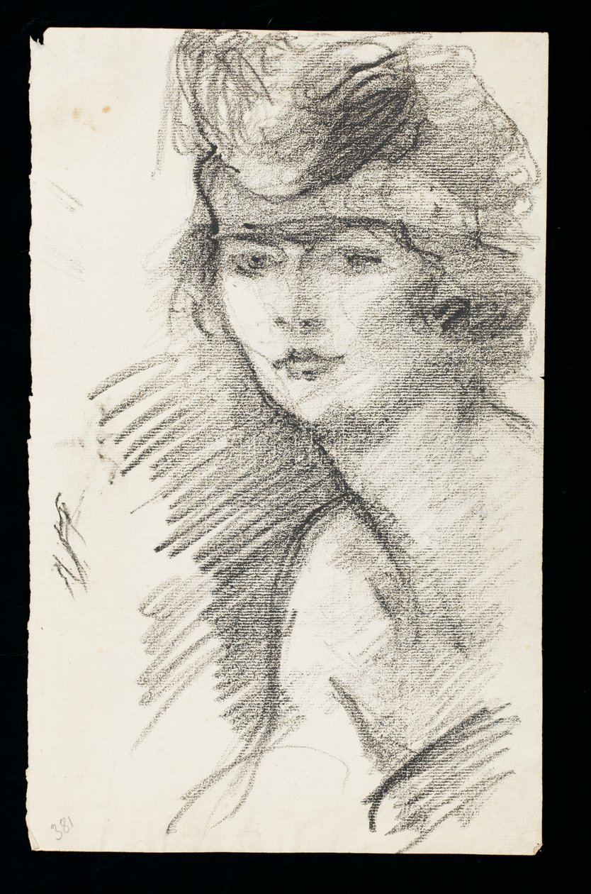 Studie van een Model met Haarband door Albert de Belleroche