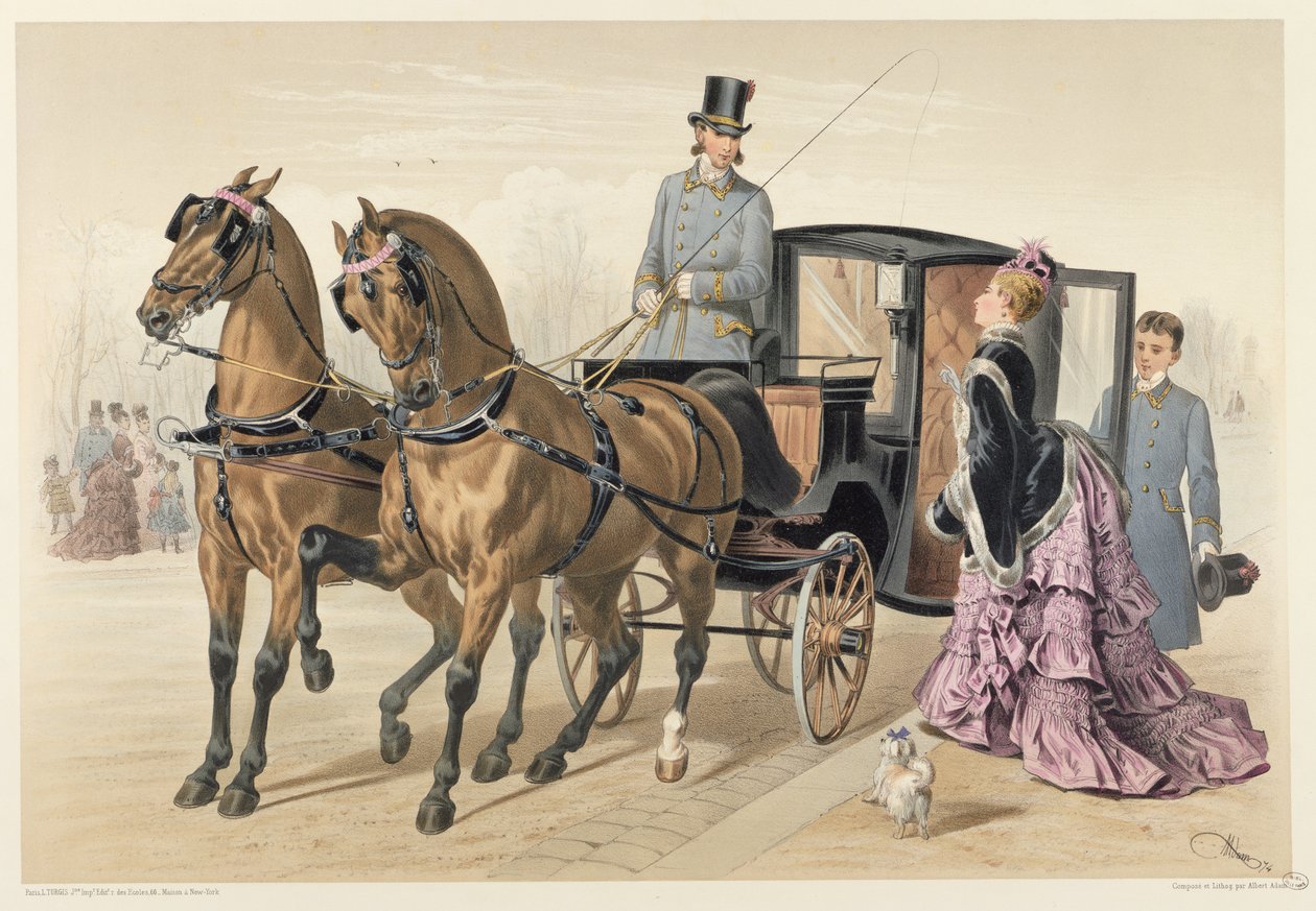 Engelse paarden door Albert Adam