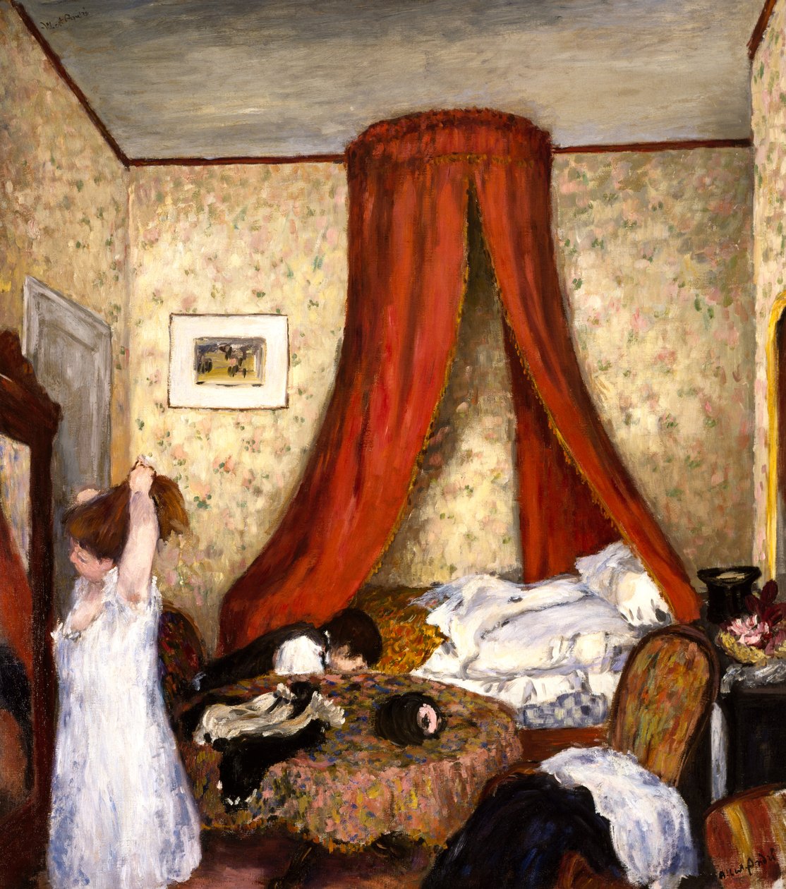 Interieur, ca. 1893 (olieverf op doek) door Albert Andre