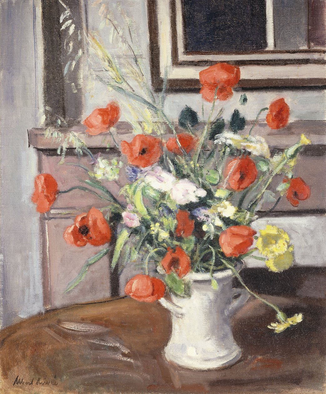 Vaas van klaprozen; Vaas de Coquelicots door Albert Andre