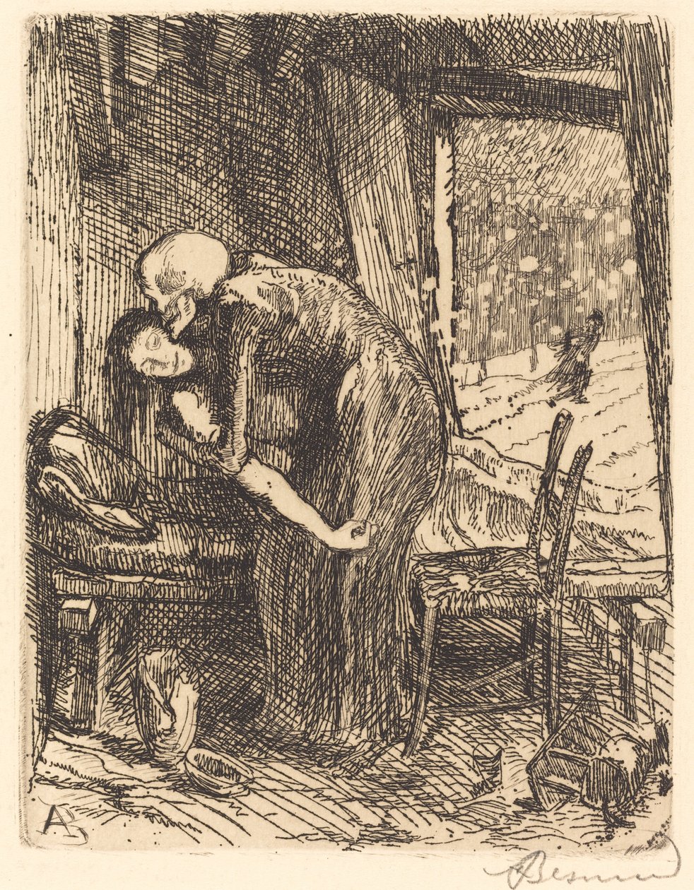 Liefdadig door Albert Besnard