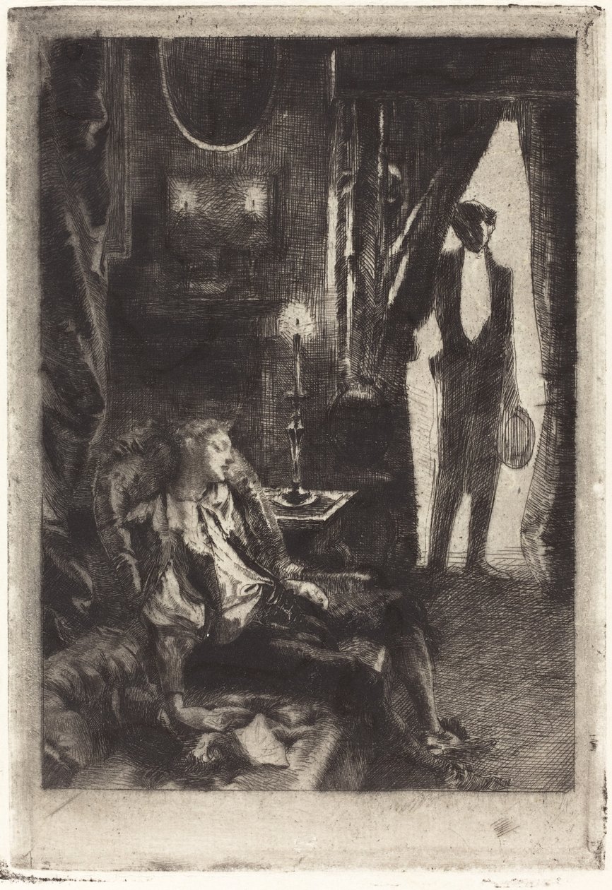 Iza slaapt door Albert Besnard