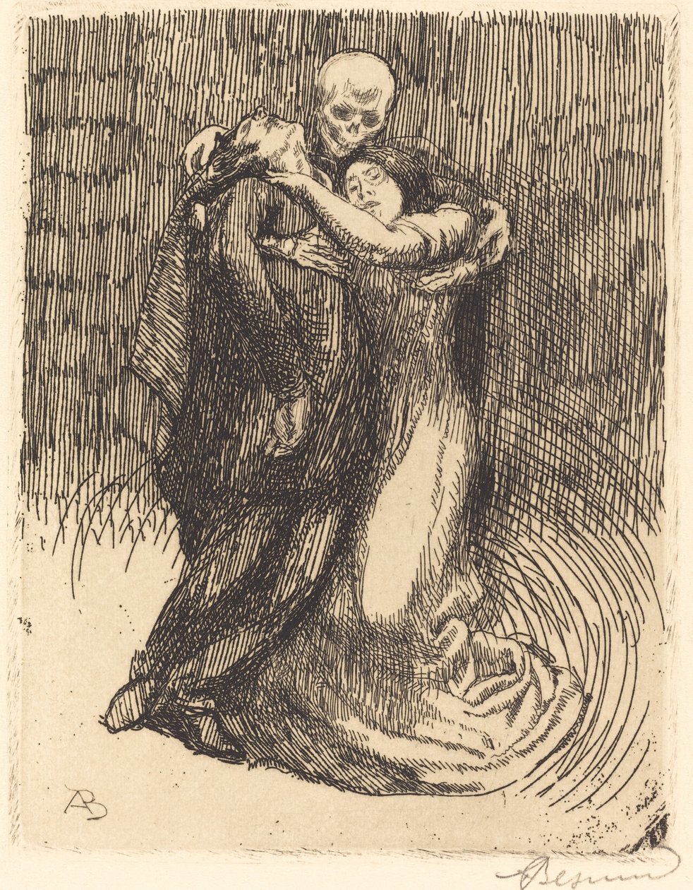 Liefde gewijd door Albert Besnard
