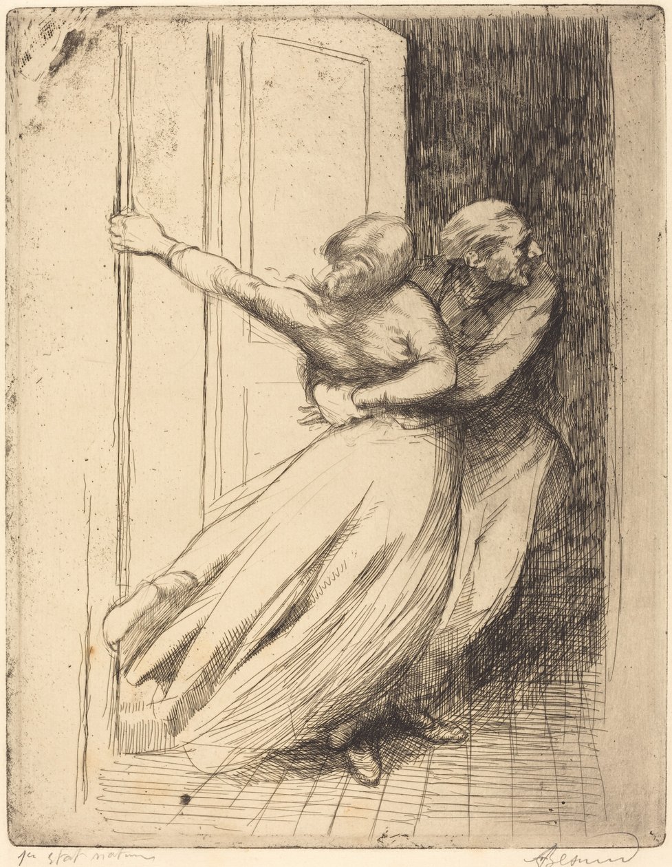 De verkrachting (Le Viol) door Albert Besnard
