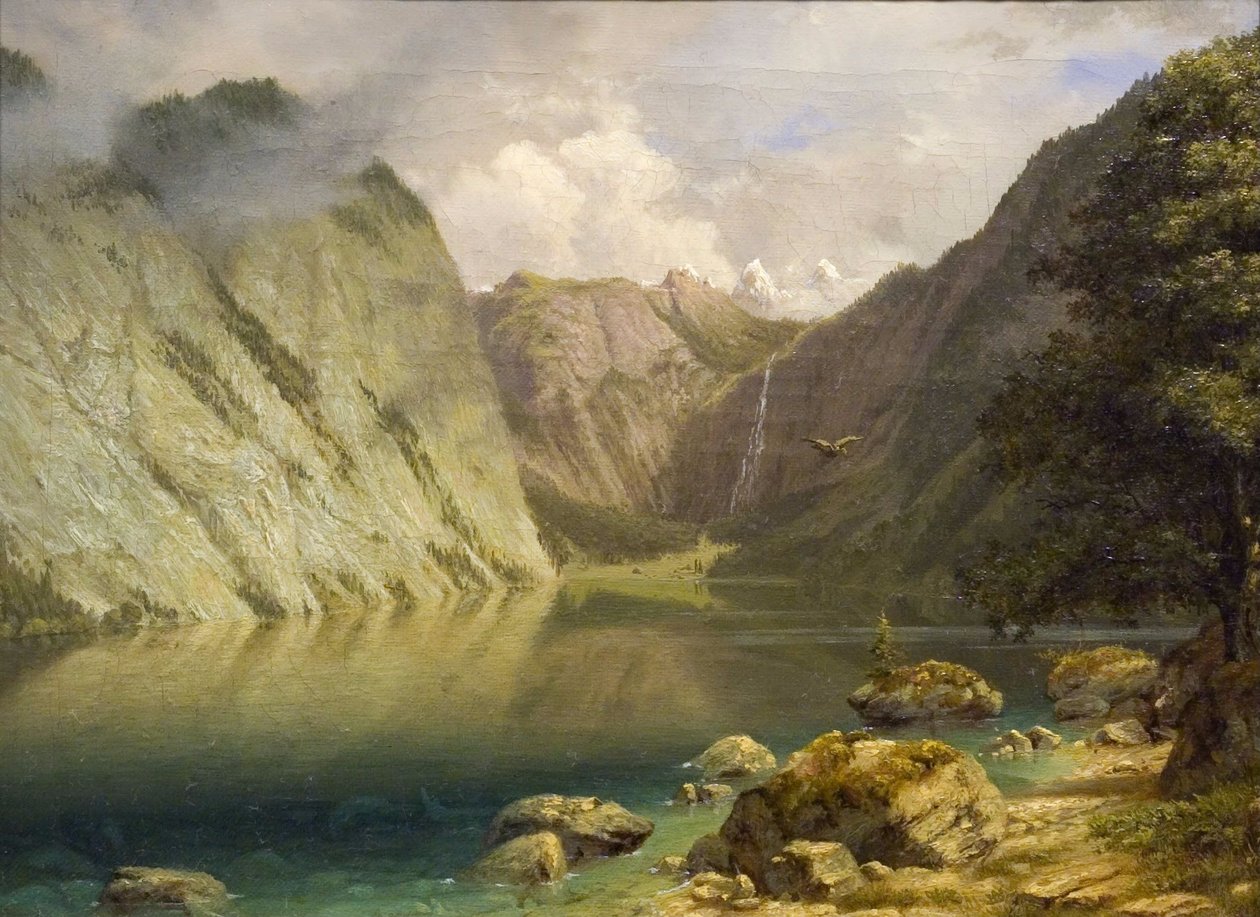 Een westers landschap door Albert Bierstadt