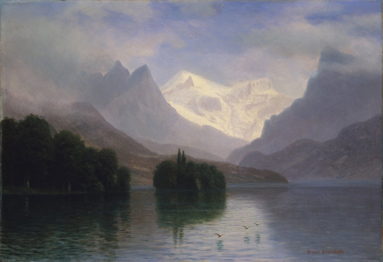 Berglandschap door Albert Bierstadt