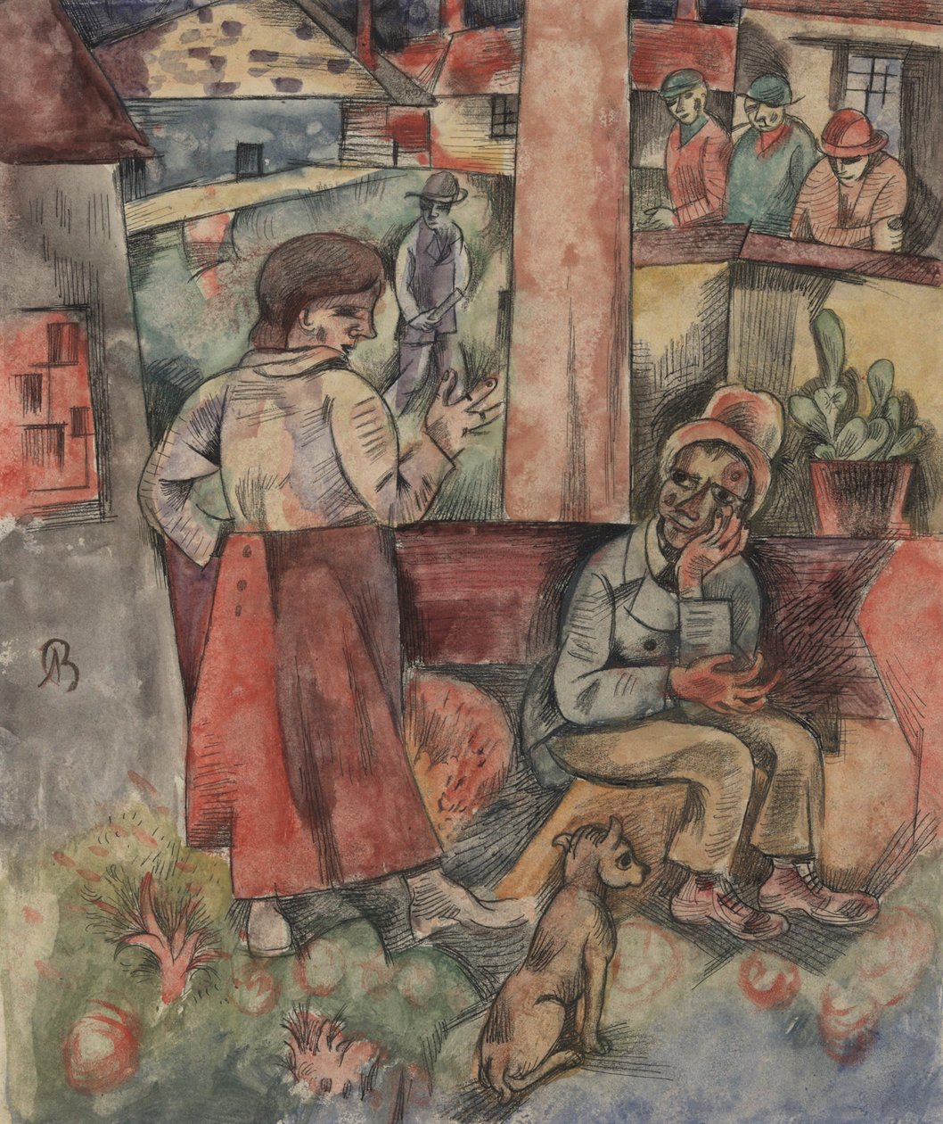 Rand van het Dorp; Fabriekstad door Albert Bloch