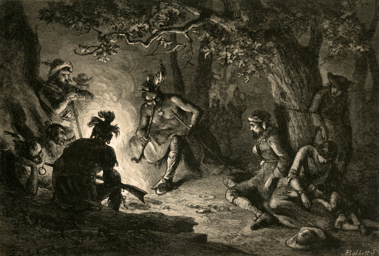 Gevangenen uit de Wyoming Valley, 1877 door Albert Bobbett