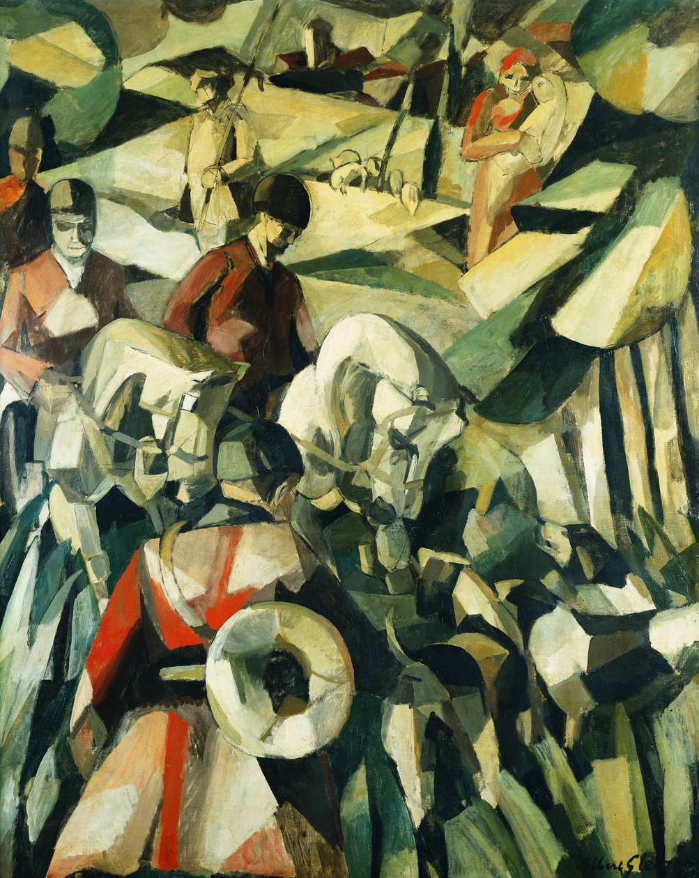 Jacht; Le Chasse door Albert Gleizes