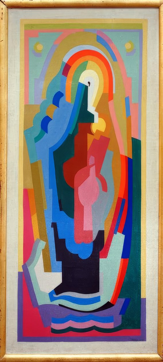 De heilige maagd in een halo door Albert Gleizes
