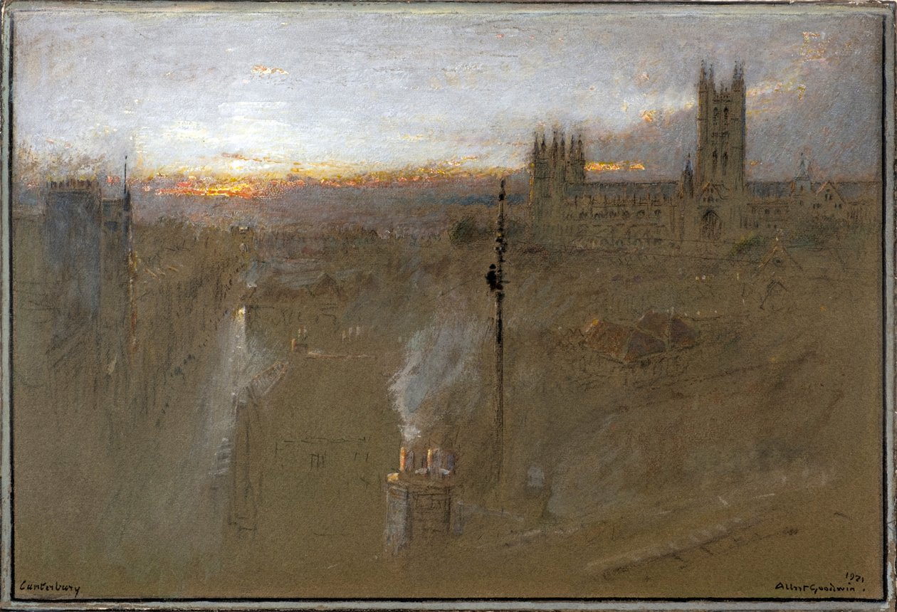 Canterbury 1921 door Albert Goodwin