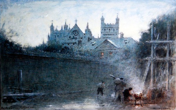 Exeter door Albert Goodwin