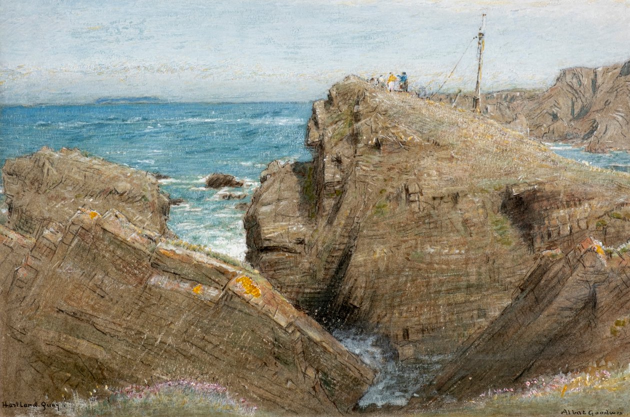 Hartland Quay door Albert Goodwin