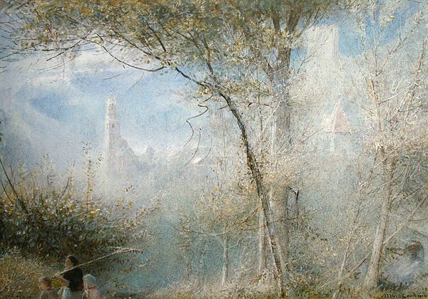Merano, Noord-Italië door Albert Goodwin