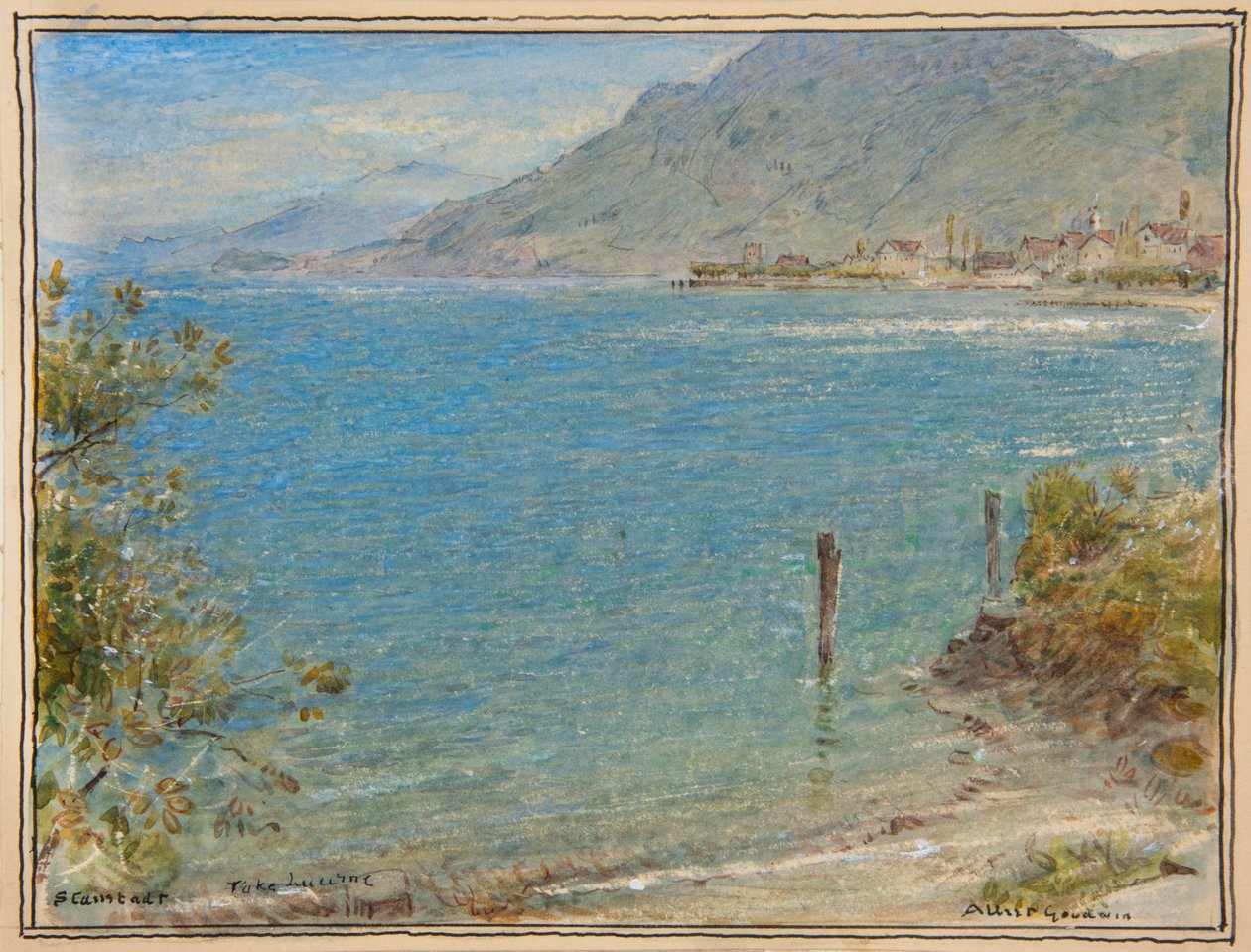 Stanstadt. Meer van Luzern, c.1888 door Albert Goodwin