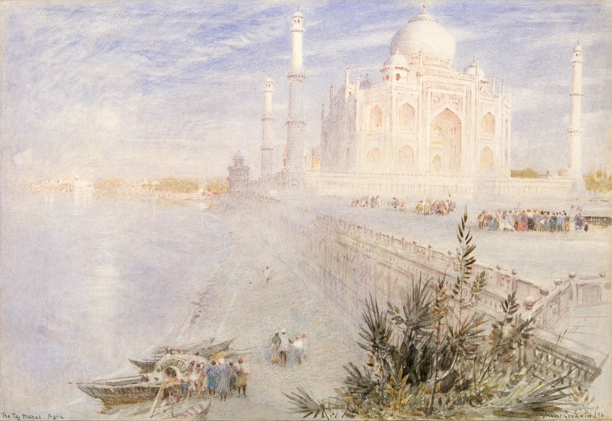 Taj Mahal door Albert Goodwin