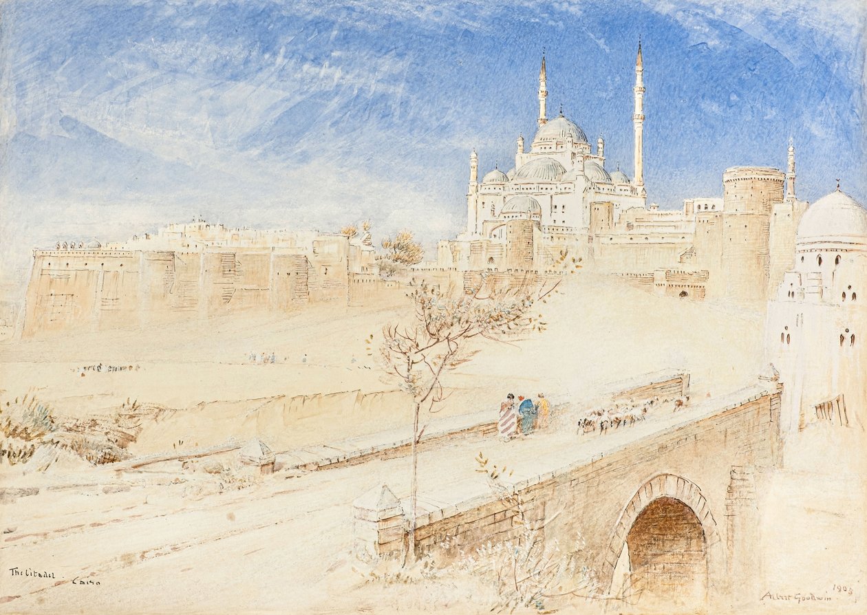 De Citadel, Caïro door Albert Goodwin