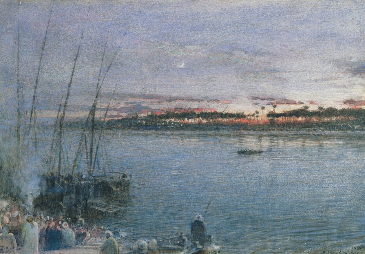 De Nijlveer Boulac: de Nijlveer door Albert Goodwin