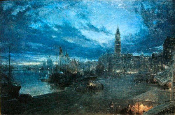 Venetië vanaf Riva Schiavoni door Albert Goodwin