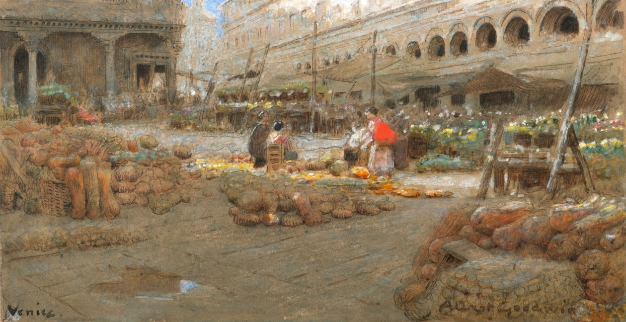Venetië door Albert Goodwin