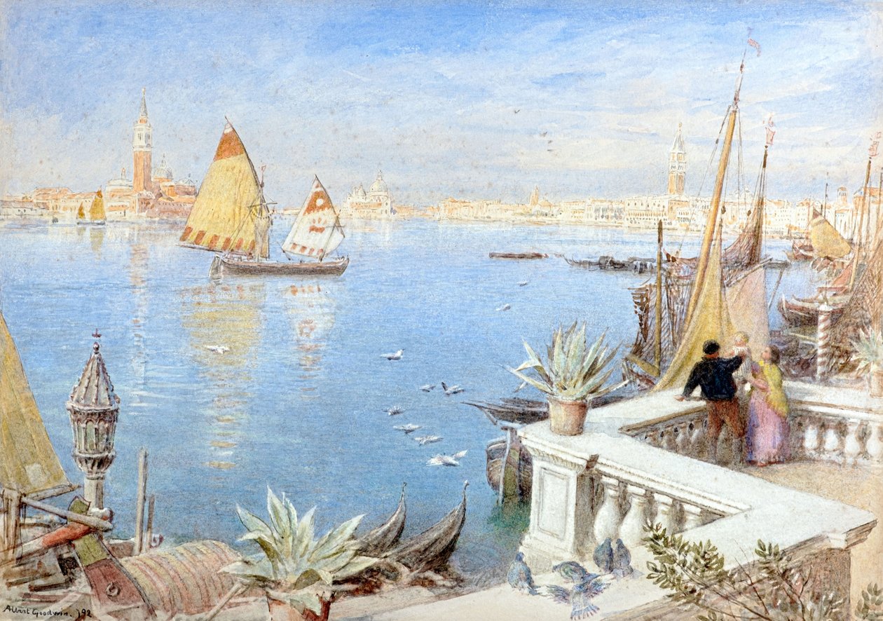 Venetië 1892 door Albert Goodwin