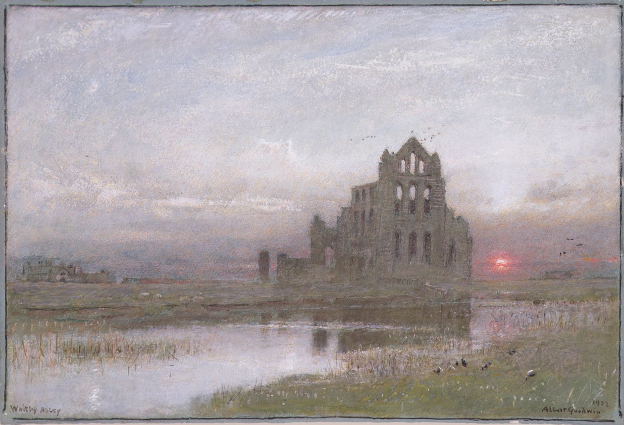 Whitby Abbey door Albert Goodwin