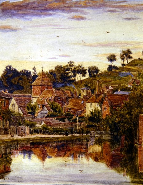 Winchester door Albert Goodwin