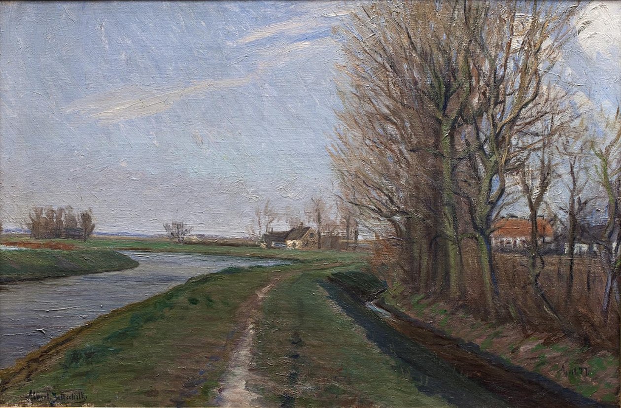 Middag in april door Albert Gottschalk